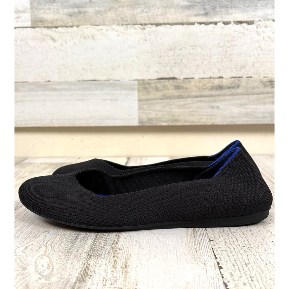 Rothy's 10 Black The Daily Flats Washable Knit Comfort Chic